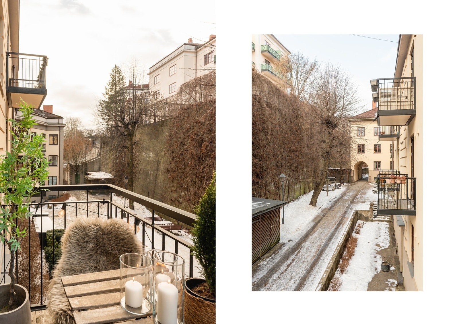 Det er plass til sittegruppe og bord. Galleribilde