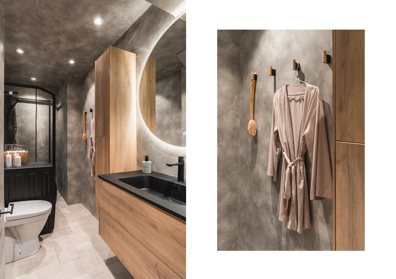 Gulvvarme, samt downlights i tak. Galleribilde