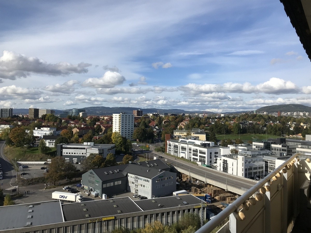Utsikt fra balkongen Galleribilde