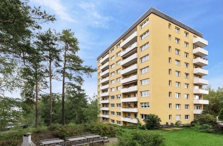 Grillområdet ligger rett utenfor blokka Galleribilde