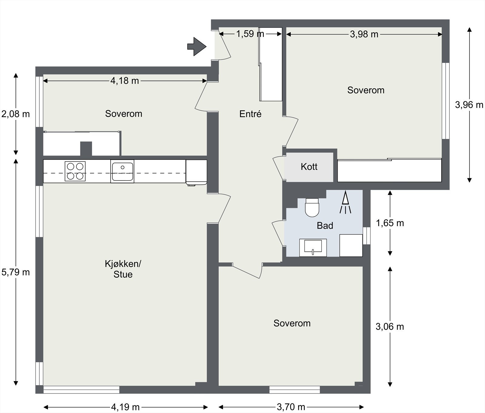 Plantegning. Galleribilde