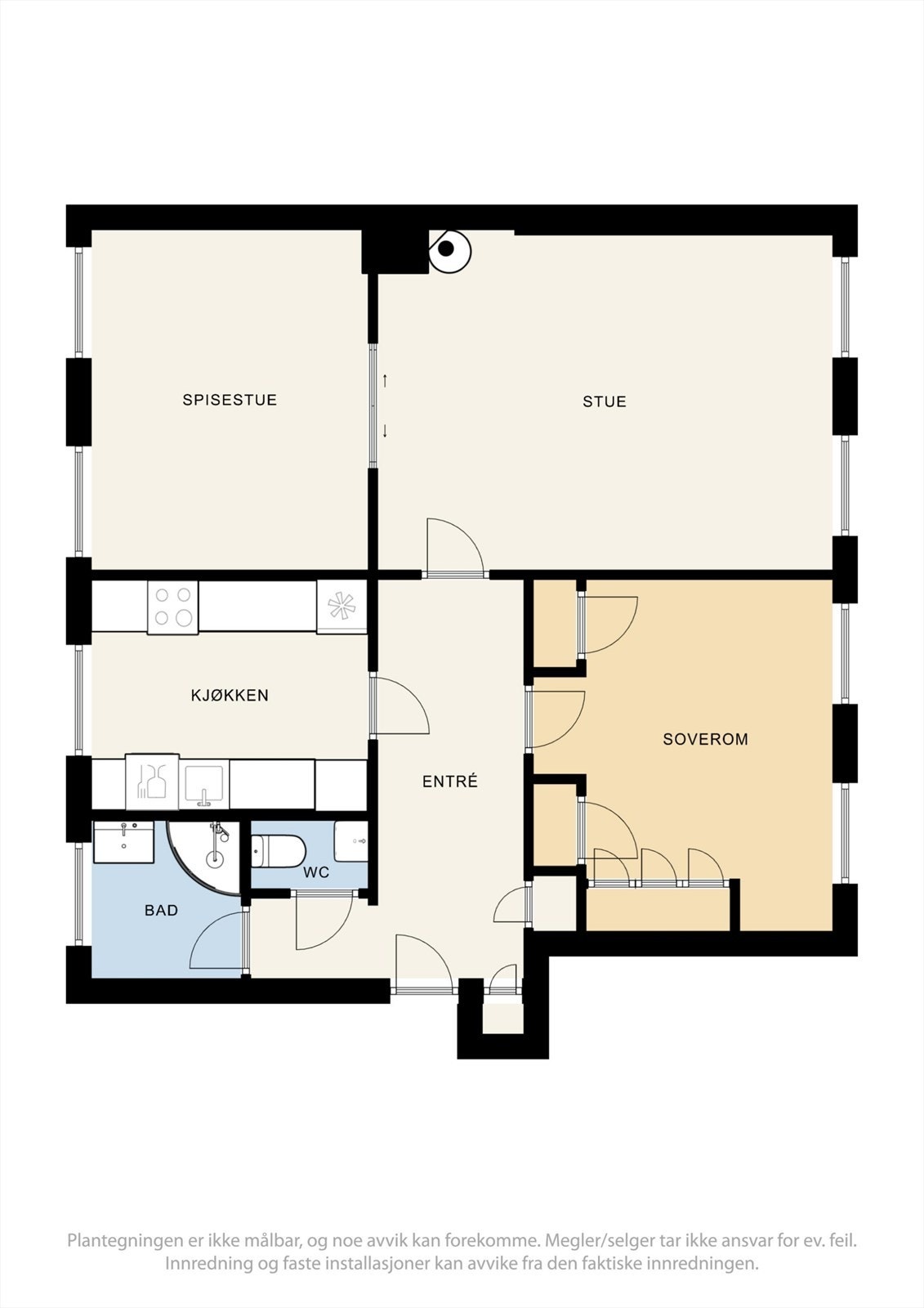 Plantegning av leiligheten. Galleribilde