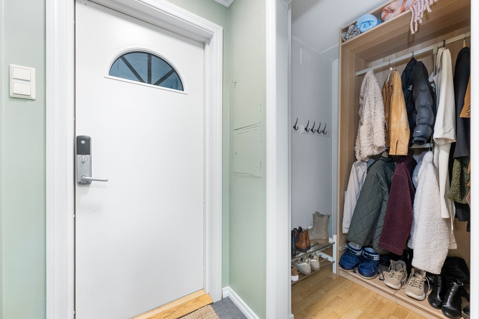 Her er det laget til et eget garderoberom. Galleribilde