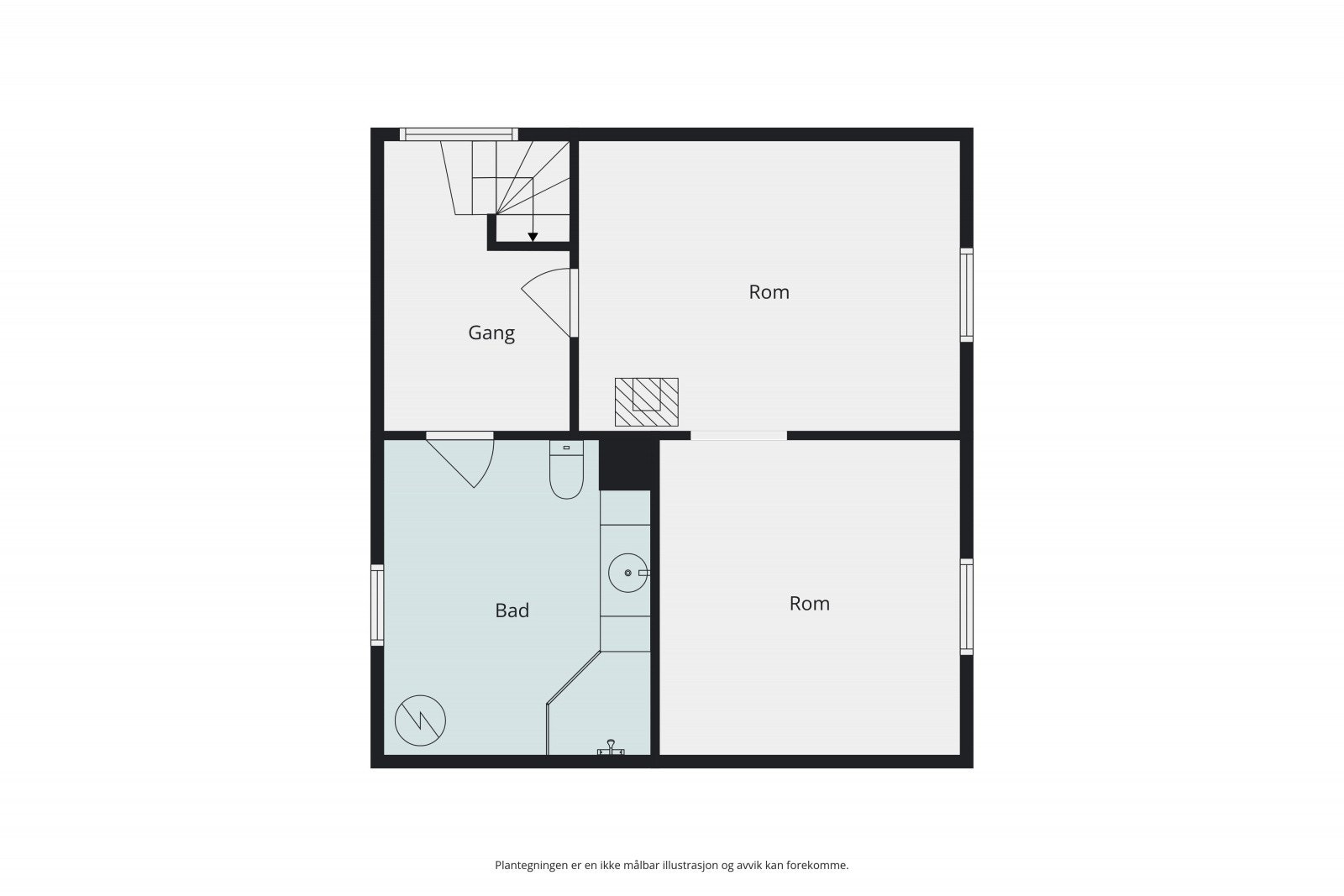 Planløsning - Kjelleretasje Galleribilde