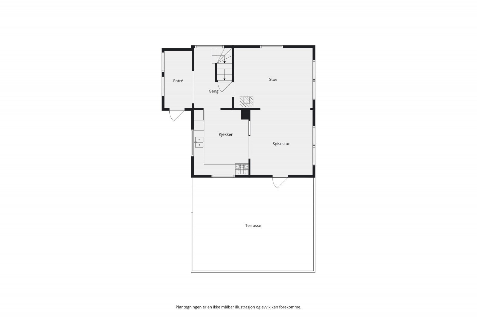 Plantegning - 1.etasje Galleribilde