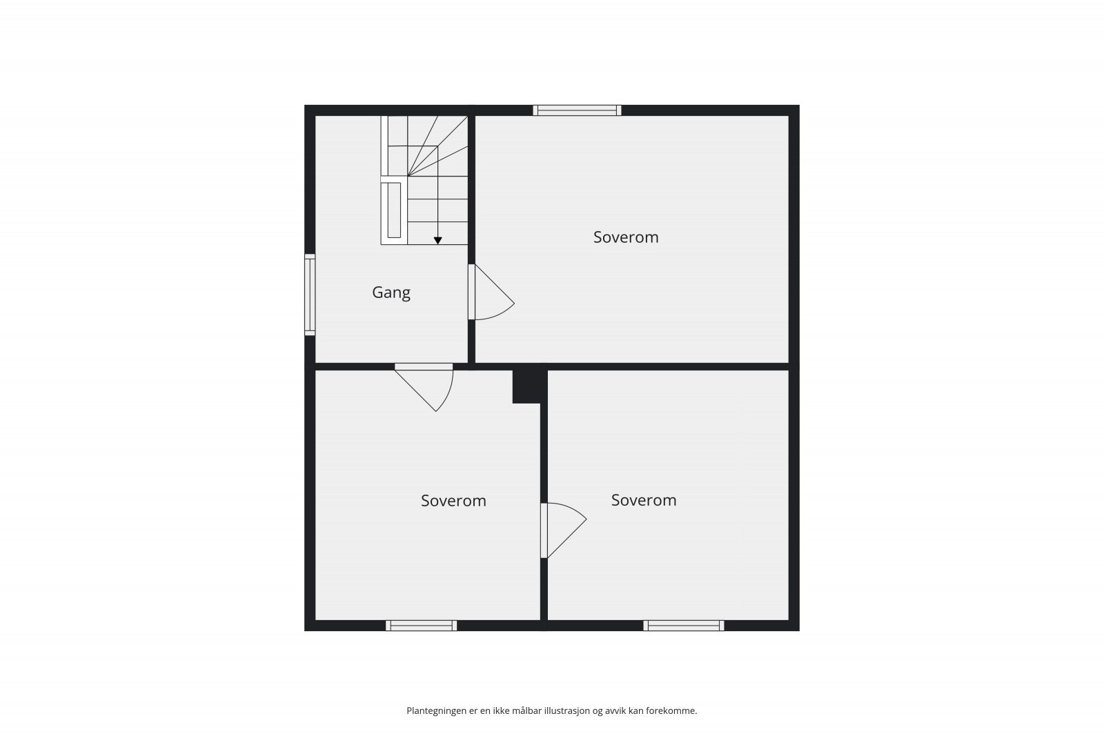 Planløsning - 2.etasje. Galleribilde