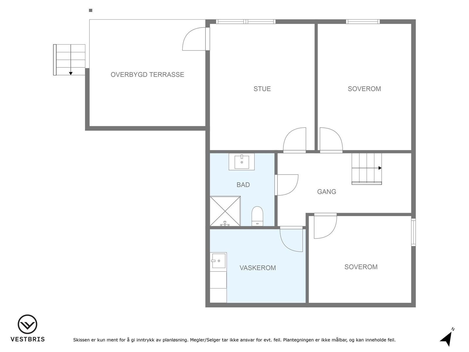 Plantegning underetasje. Galleribilde