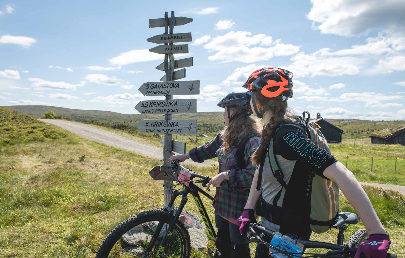 I Øyerfjellet er det fine muligheter for terrengsykling Galleribilde