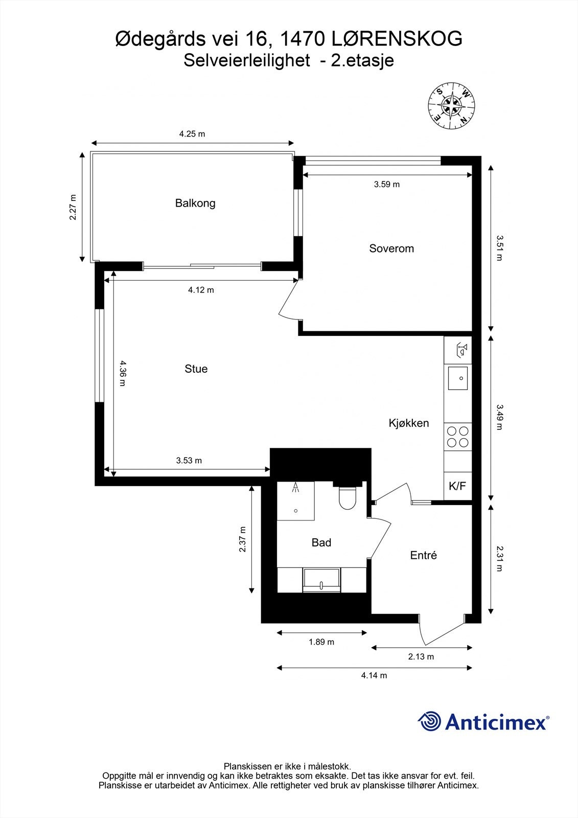 Plantegning Galleribilde