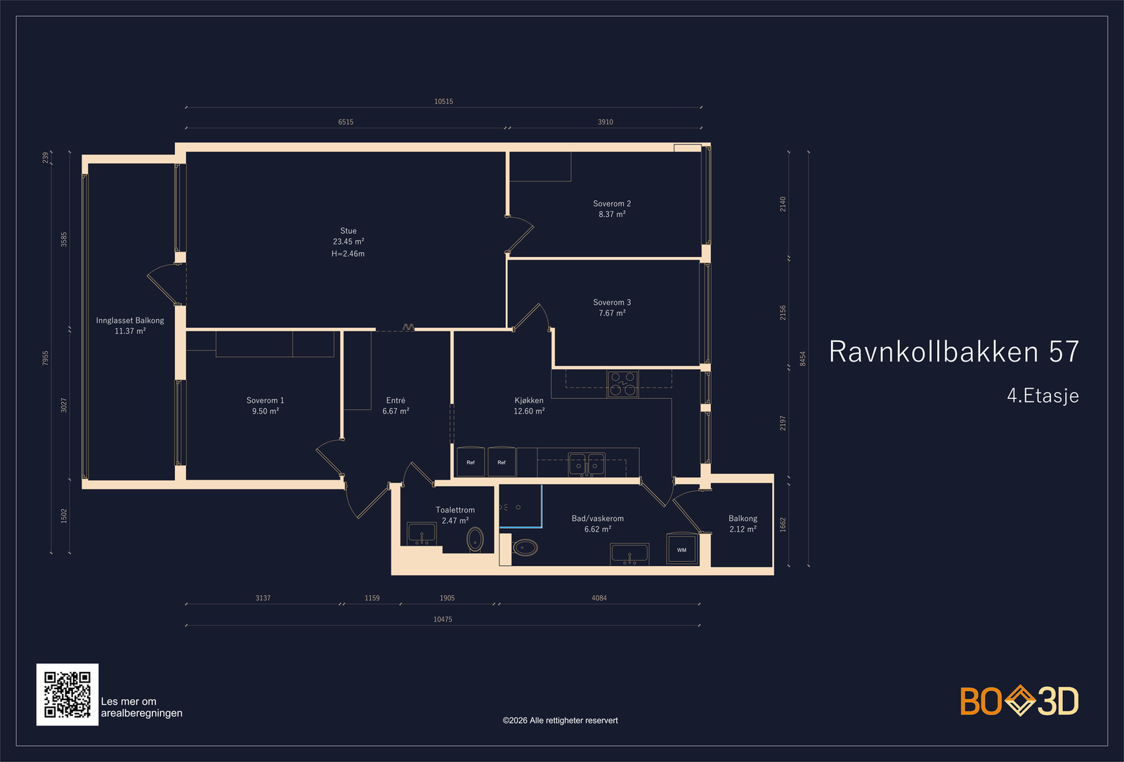 Gjennomgående og god planløsning Galleribilde