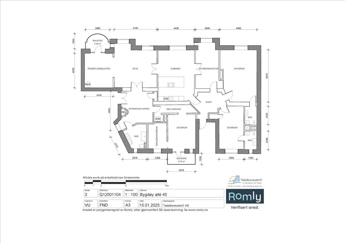 Planskisse Galleribilde