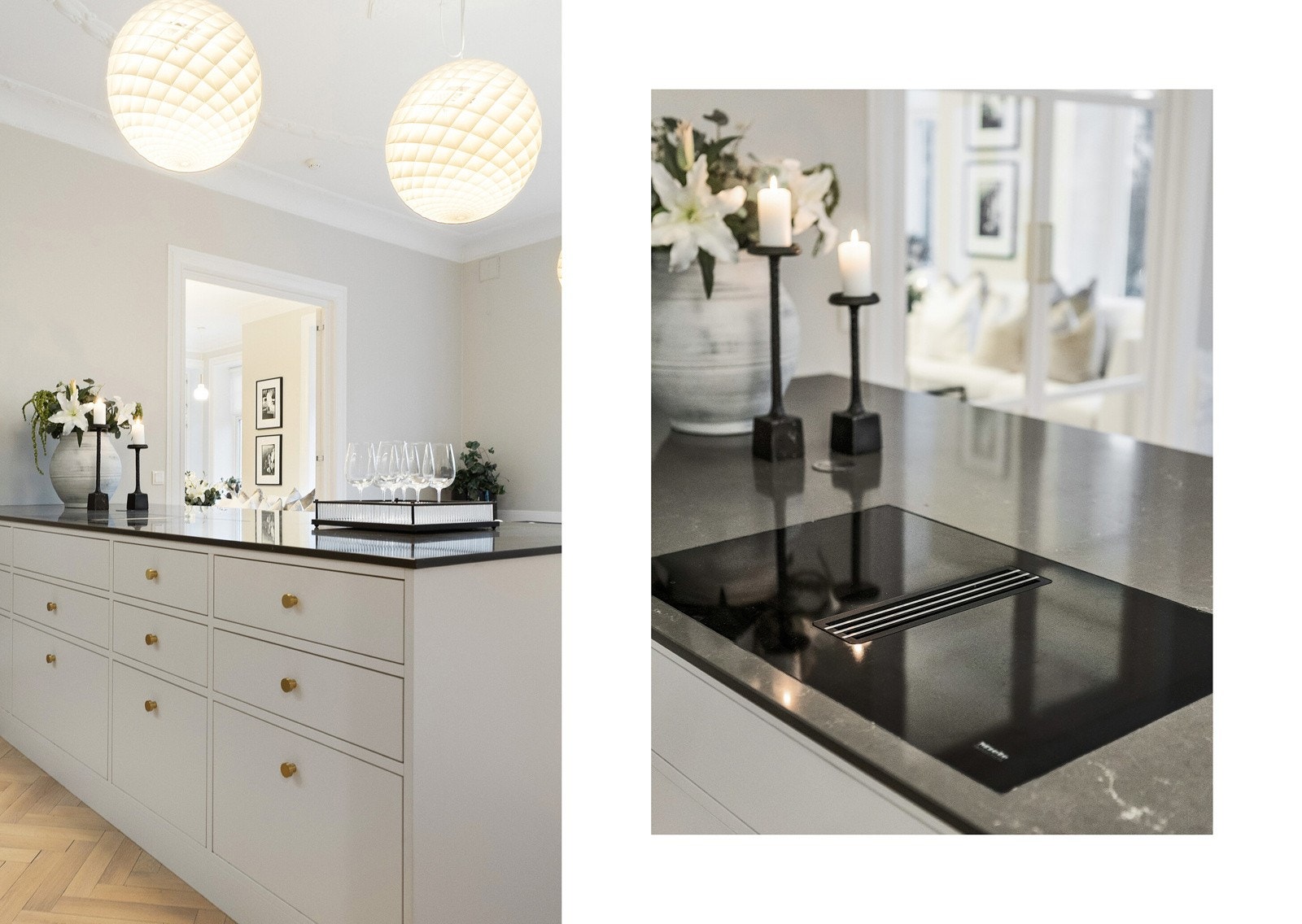 Rause arbeidsflater, eksklusive materialer og moderne detaljer i perfekt balanse. Galleribilde