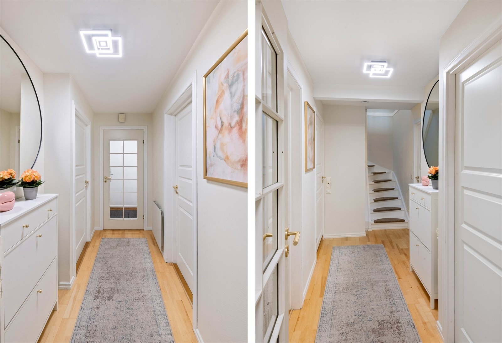 Entre med vindfang på bakkeplan. Mesh og digital dørlås kan følge med forbehold i bud Galleribilde