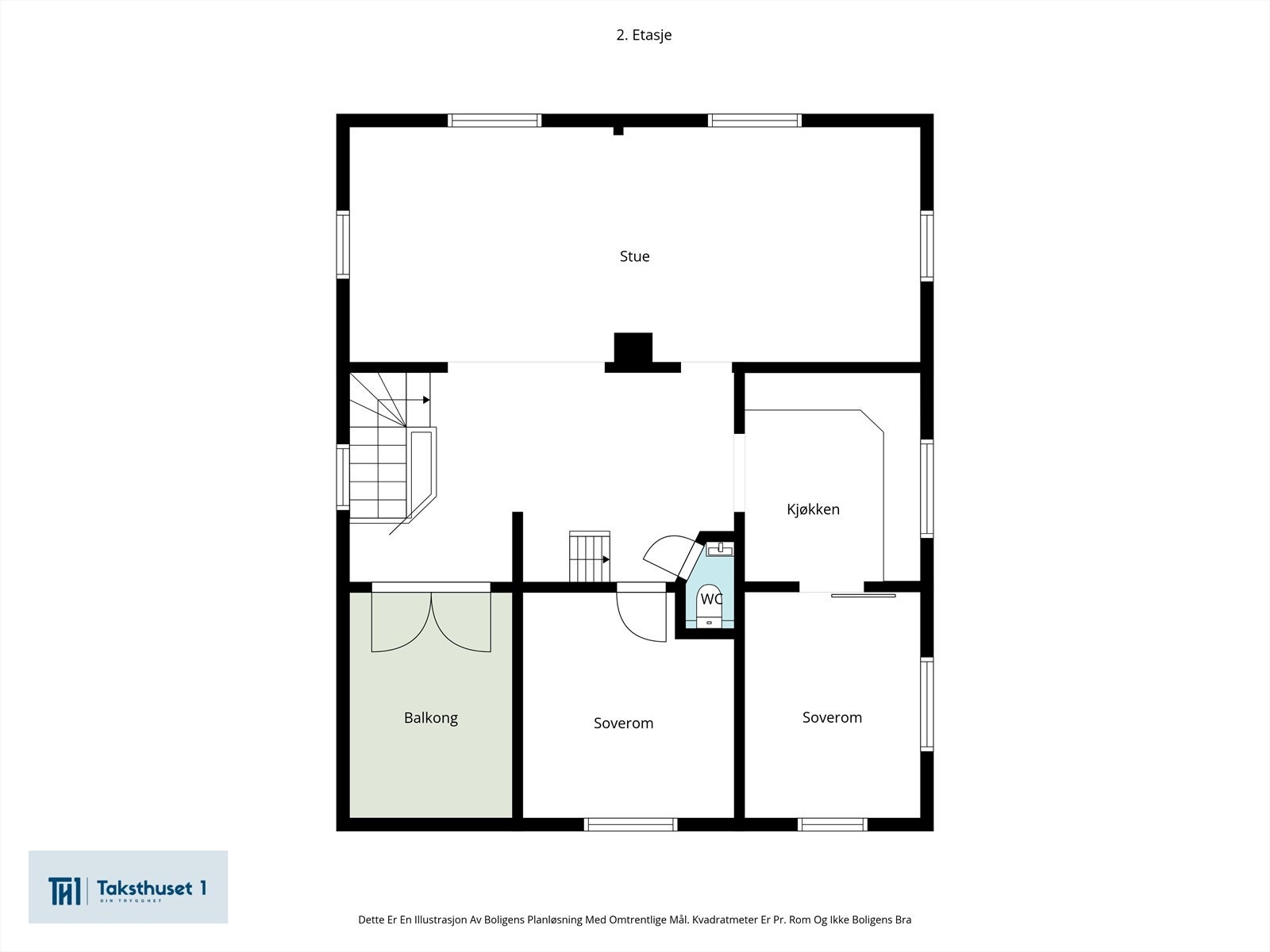 Plantegning - 2. etasje. Galleribilde