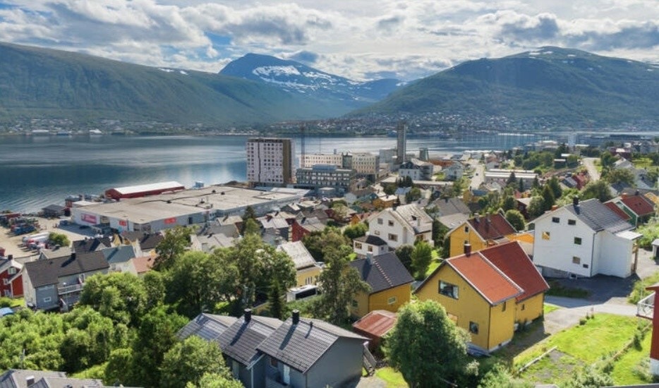 Dronebilde Galleribilde