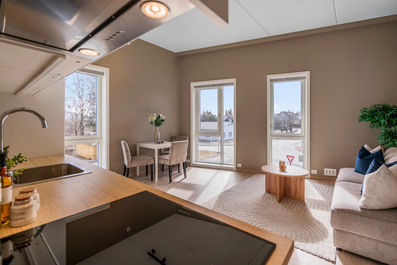 En åpen og trivelig utleiedel. Galleribilde