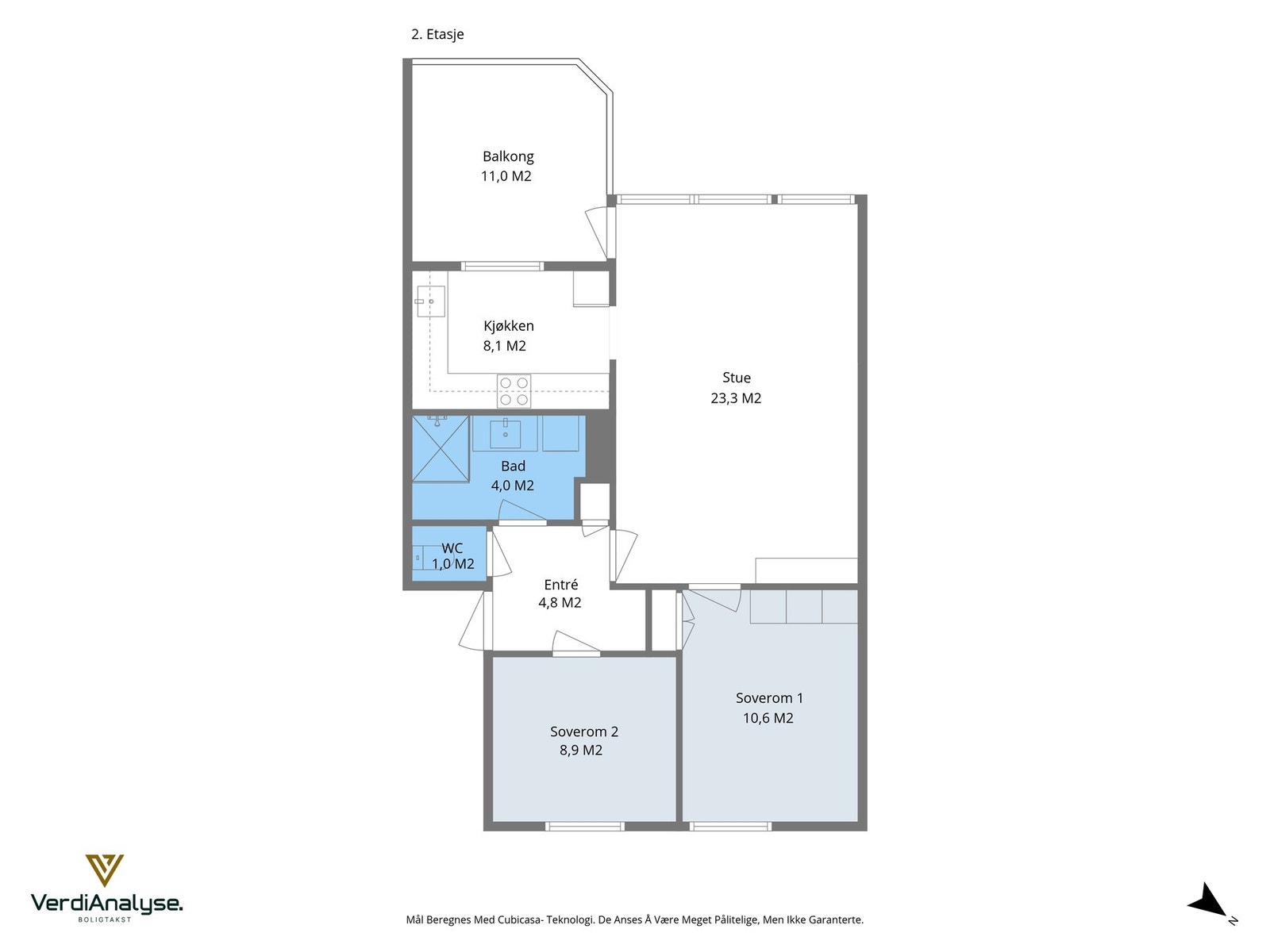 Planskisse Fredrikke Qvams 20C Galleribilde