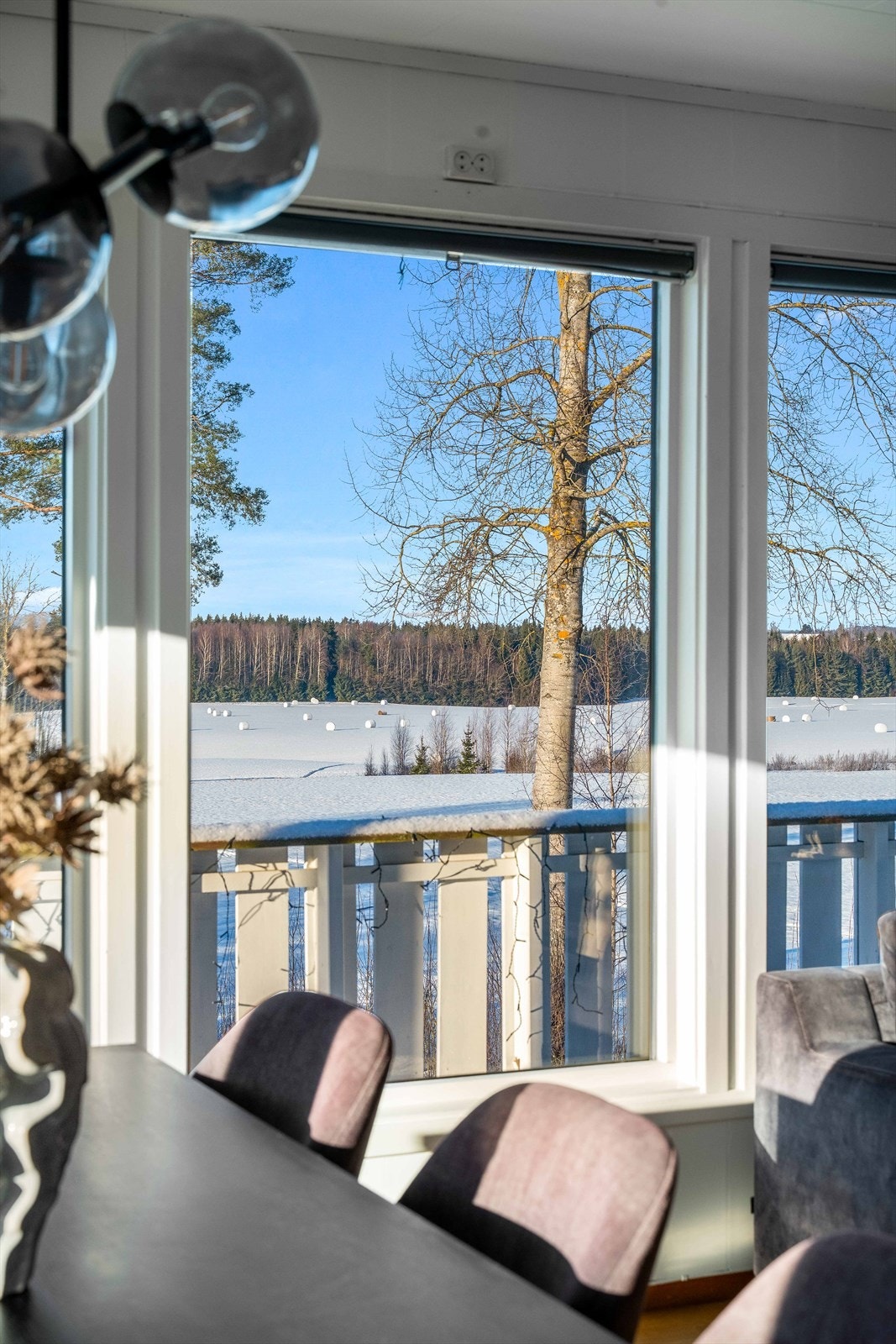 En av fordelene med å bo på enden av feltet! Galleribilde