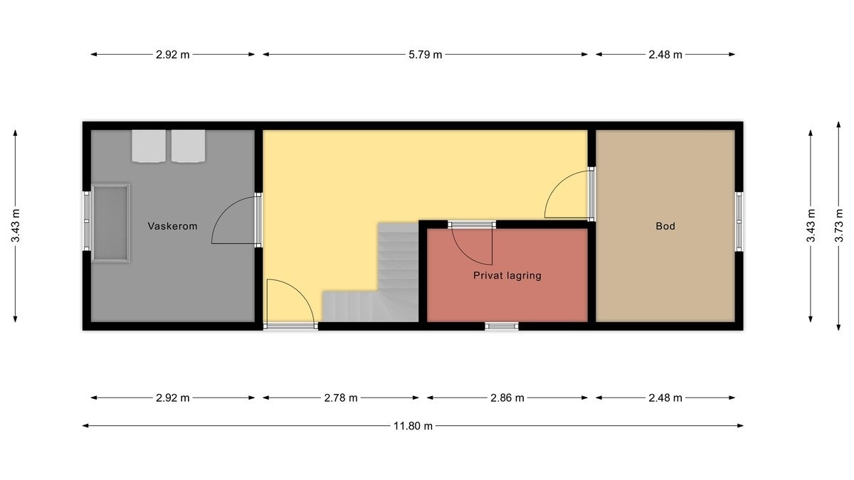 Plantegning kjeller Galleribilde