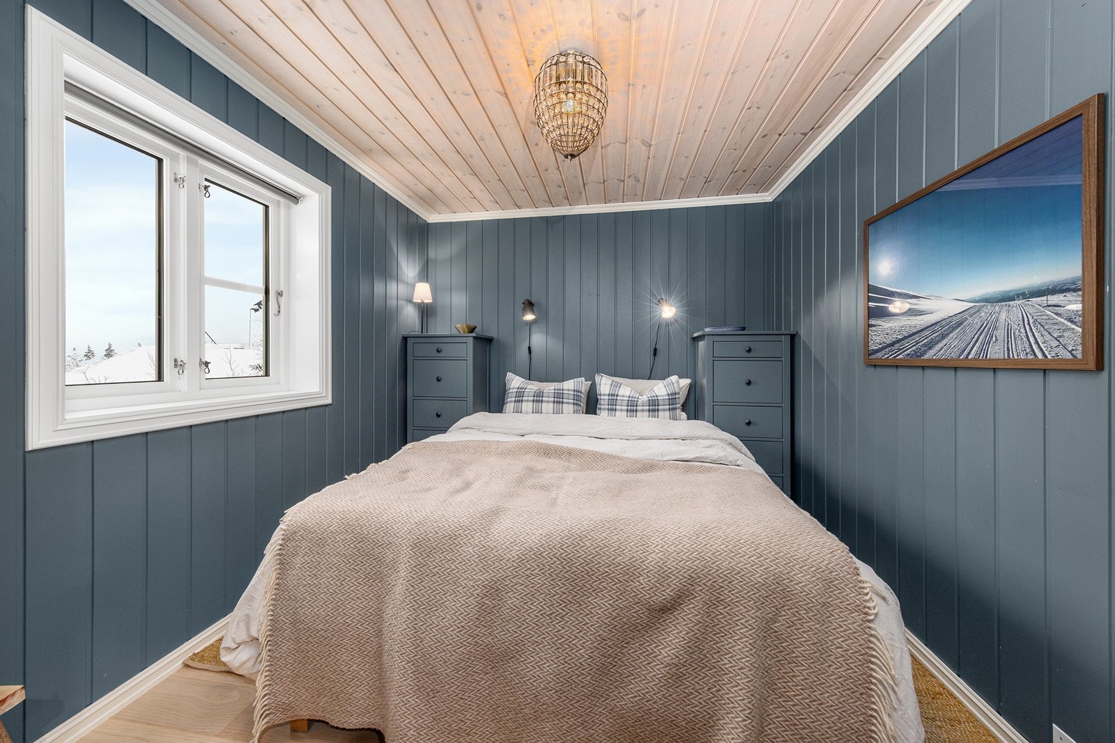 Hytta har i alt 5 soverom Galleribilde