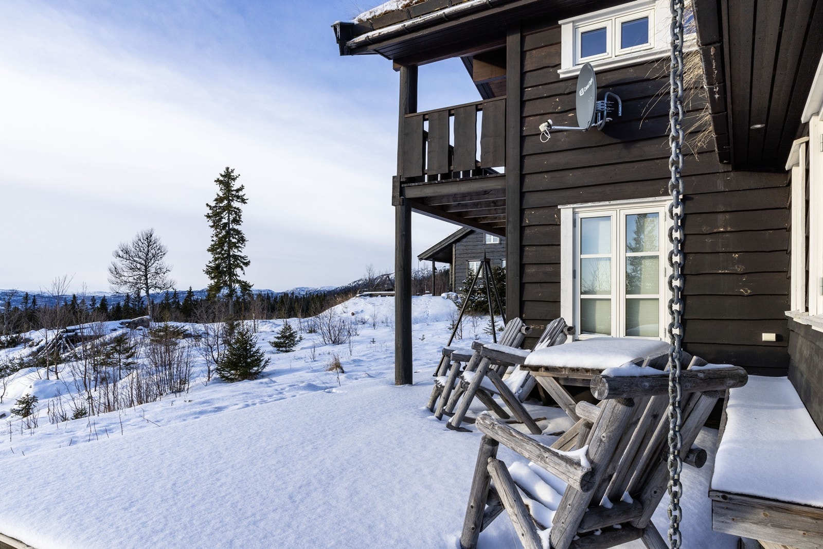 Flott utsikt og gode solforhold fra morgen til kveld Galleribilde