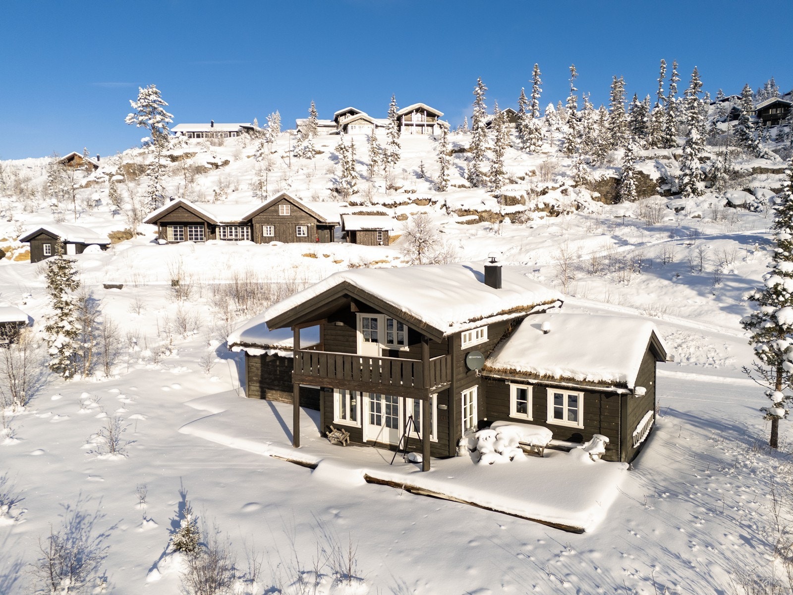 Området byr på familievennlige alpinbakker, store friluftsmuligheter og et trygt nabolag i enden av en blindvei. Galleribilde