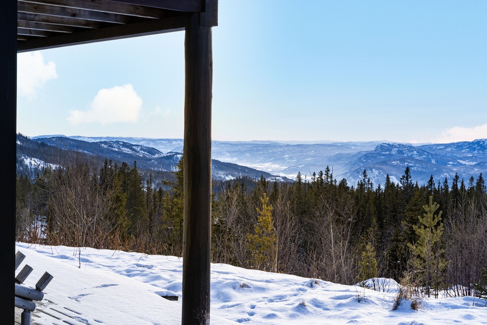 Flott utsikt og gode solforhold fra morgen til kveld Galleribilde