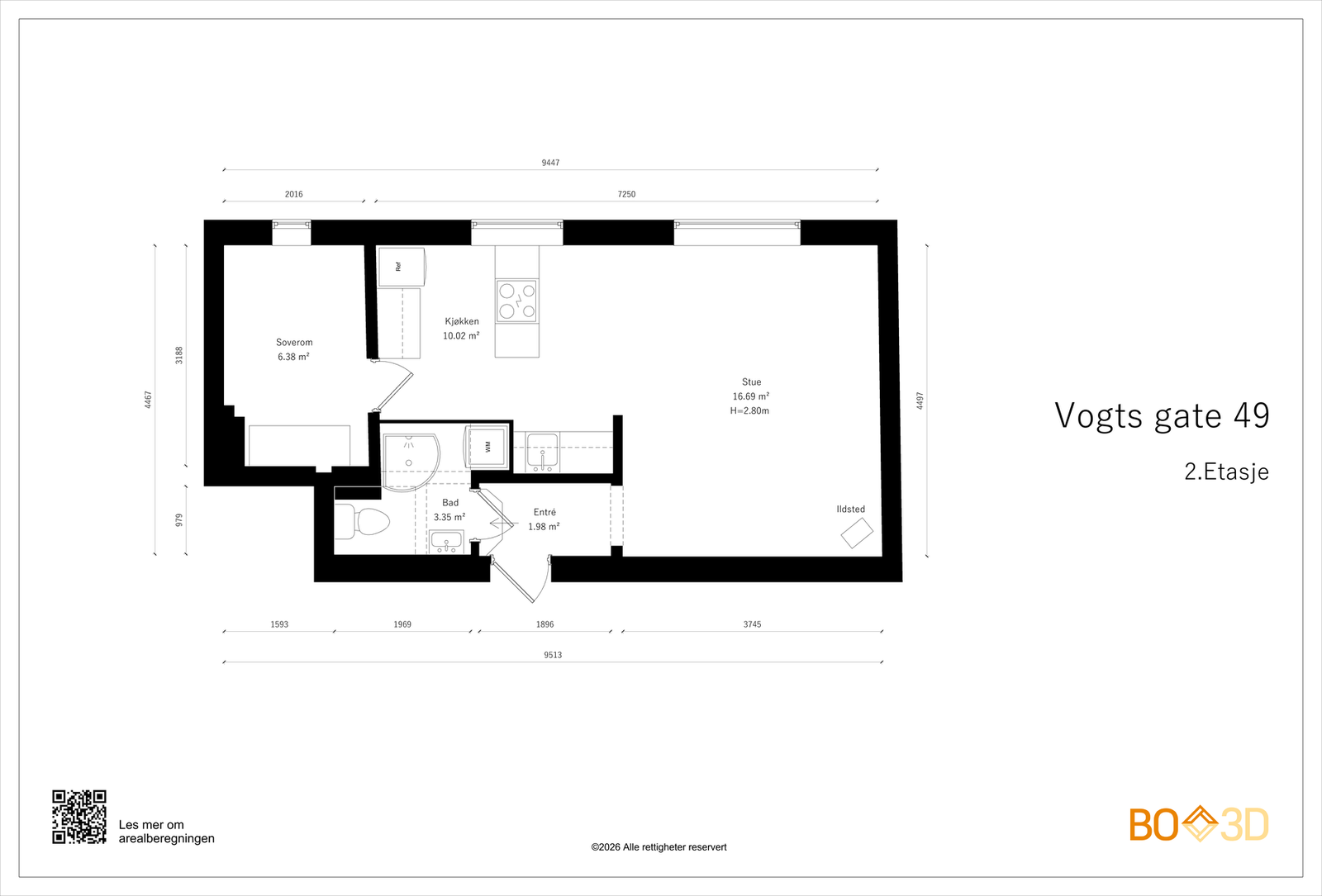 Plantegning. Galleribilde