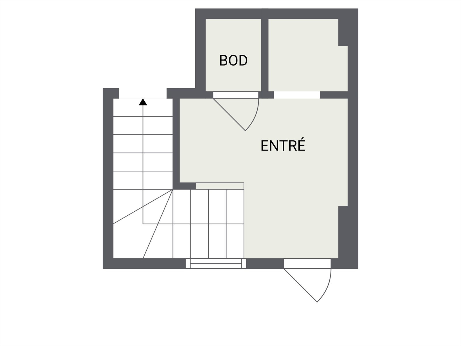Plantegning 1. Etasje - inngang Galleribilde