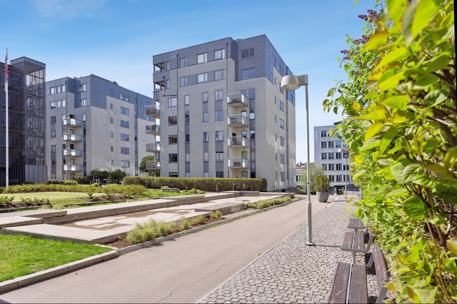 Moderne boligblokk fra 2009 med mange gode fasiliteter Galleribilde