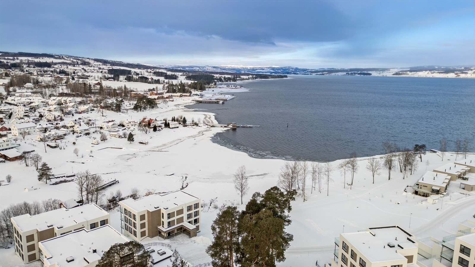 Smørvika i nydelig vinterdrakt. Galleribilde