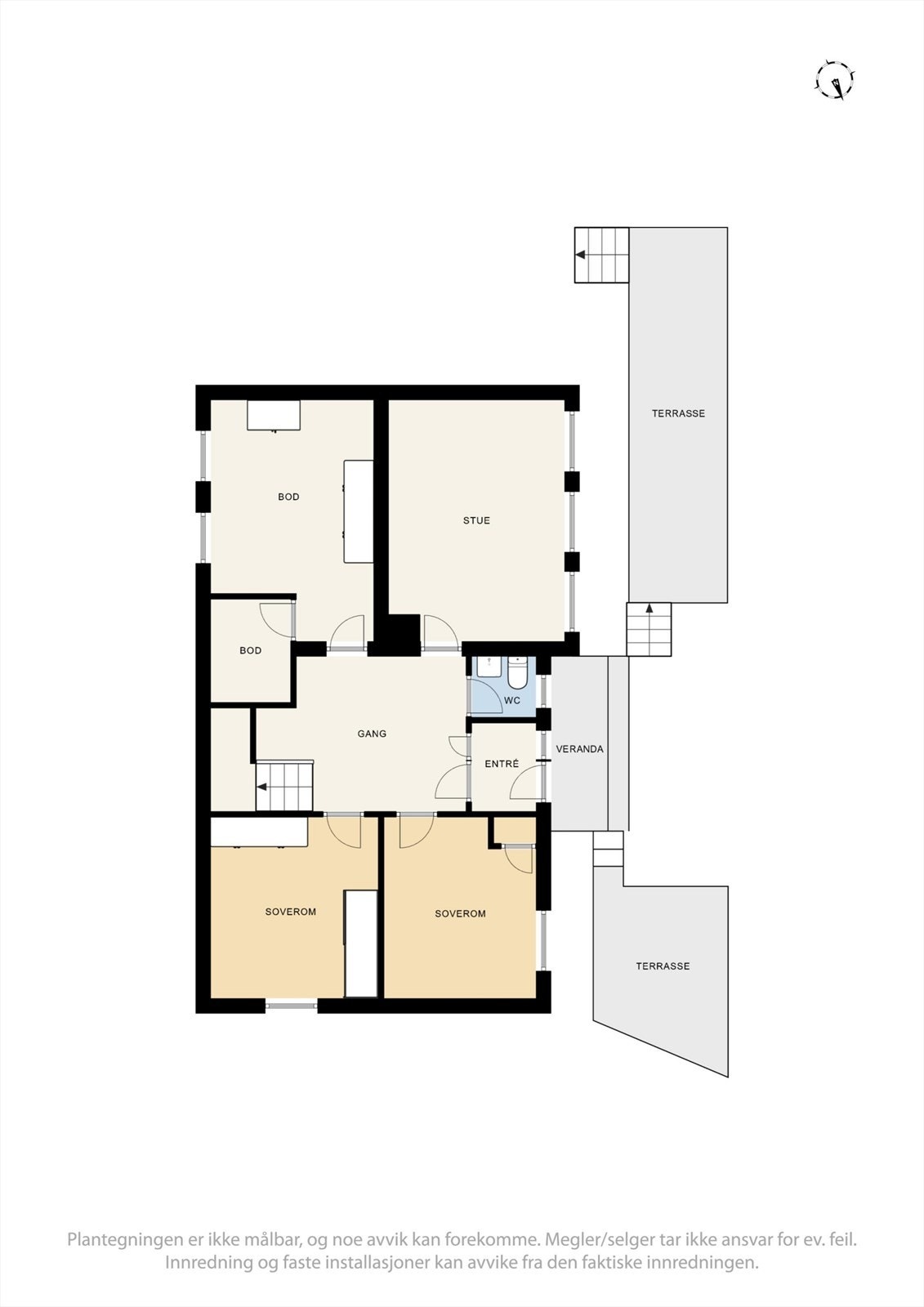 Plantegning underetasje. Galleribilde