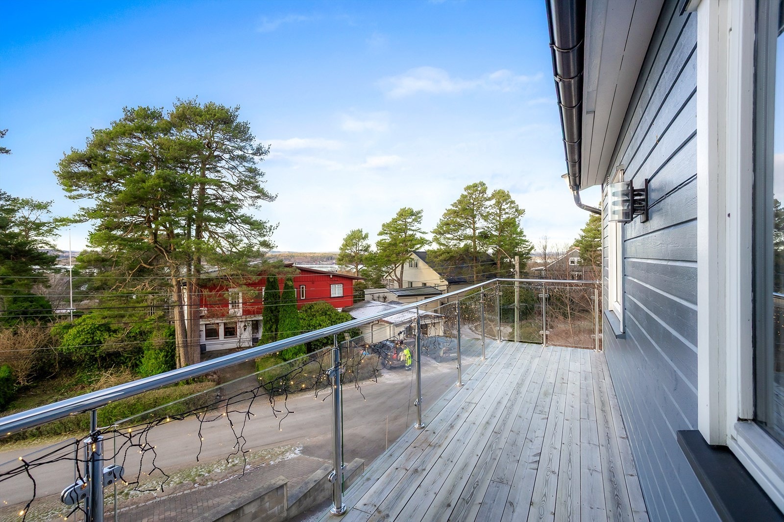 Hyggelig balkong med utgang fra stuen. Galleribilde