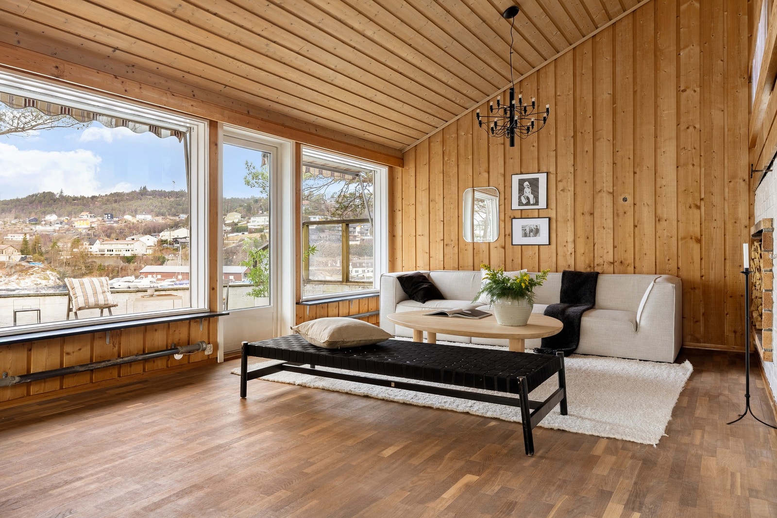 Denne stuen måles til 40 kvm. Galleribilde