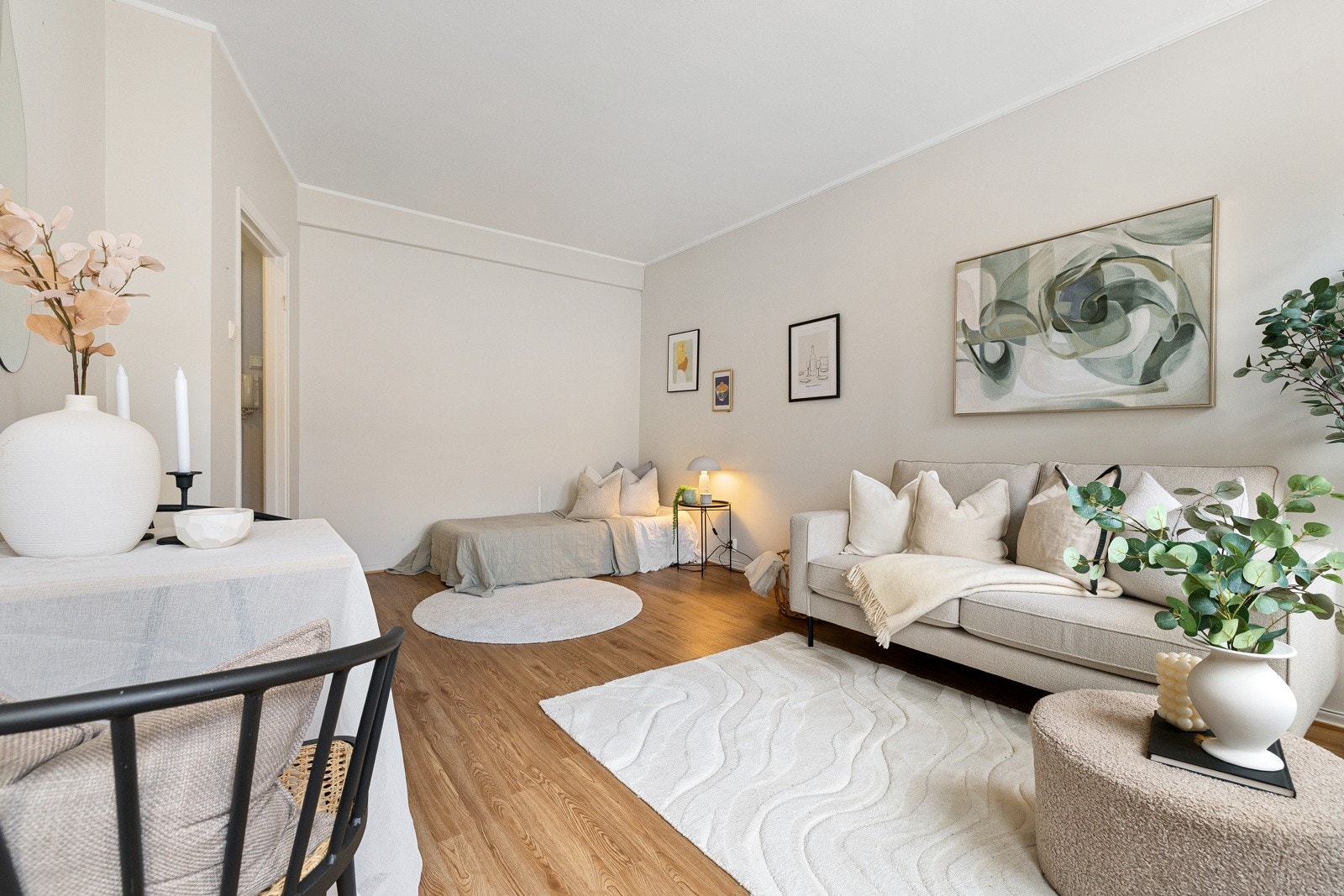 Ifølge tegningene for balkongsøknaden vil en eventuell balkongdør kunne plasseres her Galleribilde