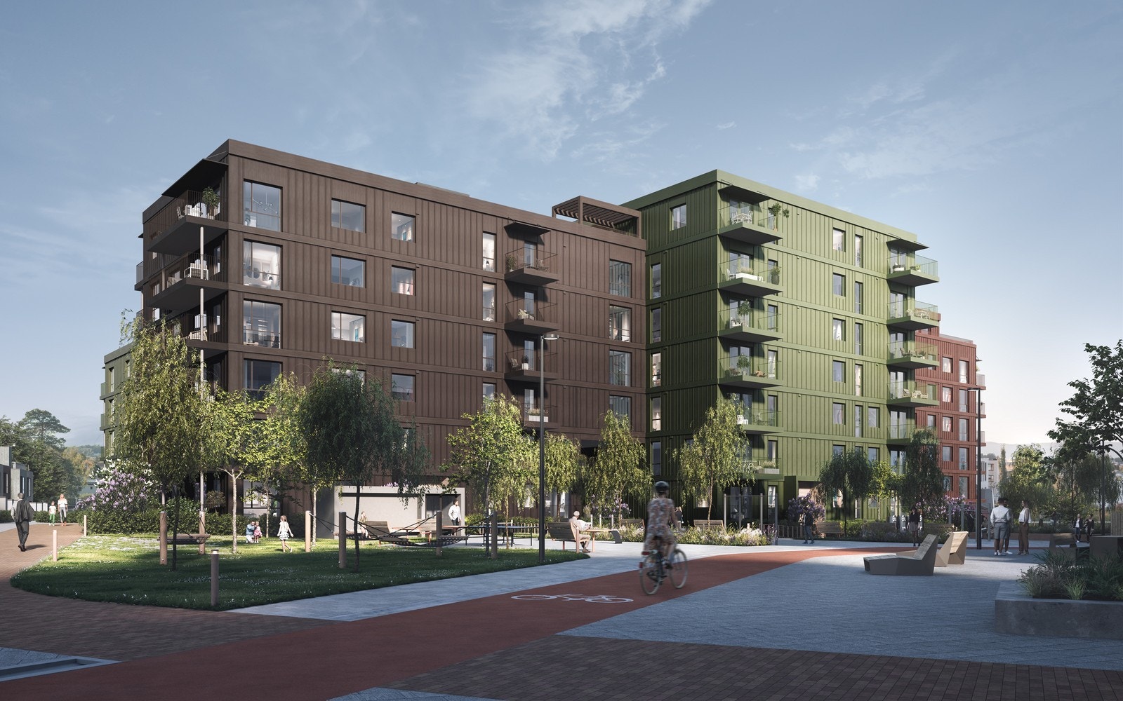 Velkommen inn til Spiltauet 26. En lekker nyoppført 3-roms på Leangen med moderne standard Galleribilde