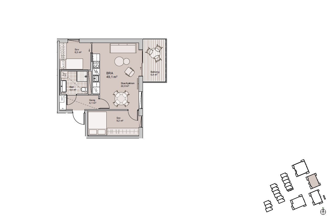 Plantegning Galleribilde