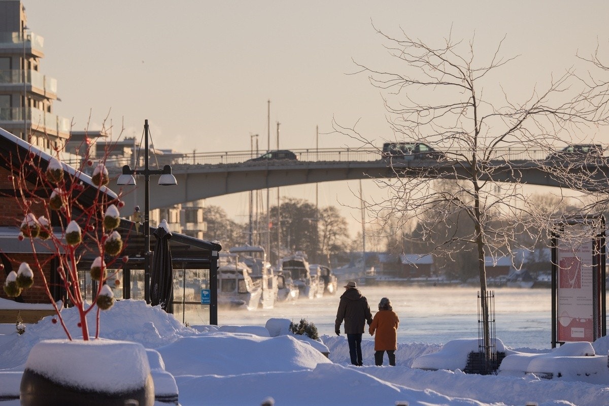 Vinter i Fredrikstad Galleribilde