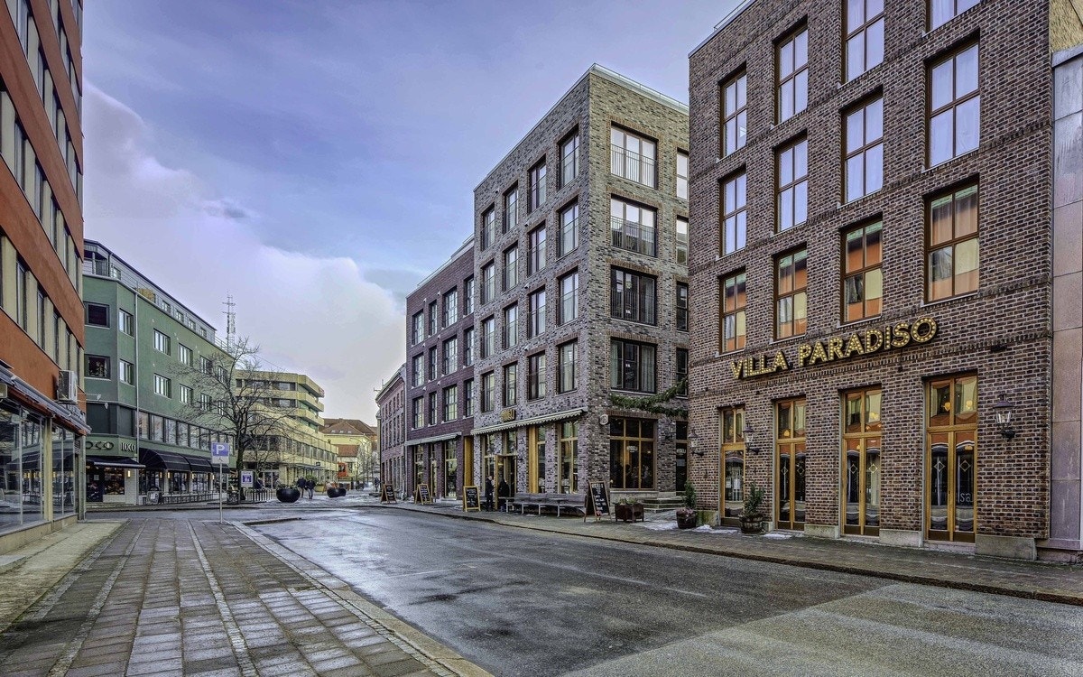 Utsikt fra 4. etasje kort vei for en fika! Galleribilde