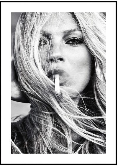 Planen er at Kate Moss-bildet skal erstatte det blå, men leietaker bestemmer selv hva som henger på veggen. Galleribilde