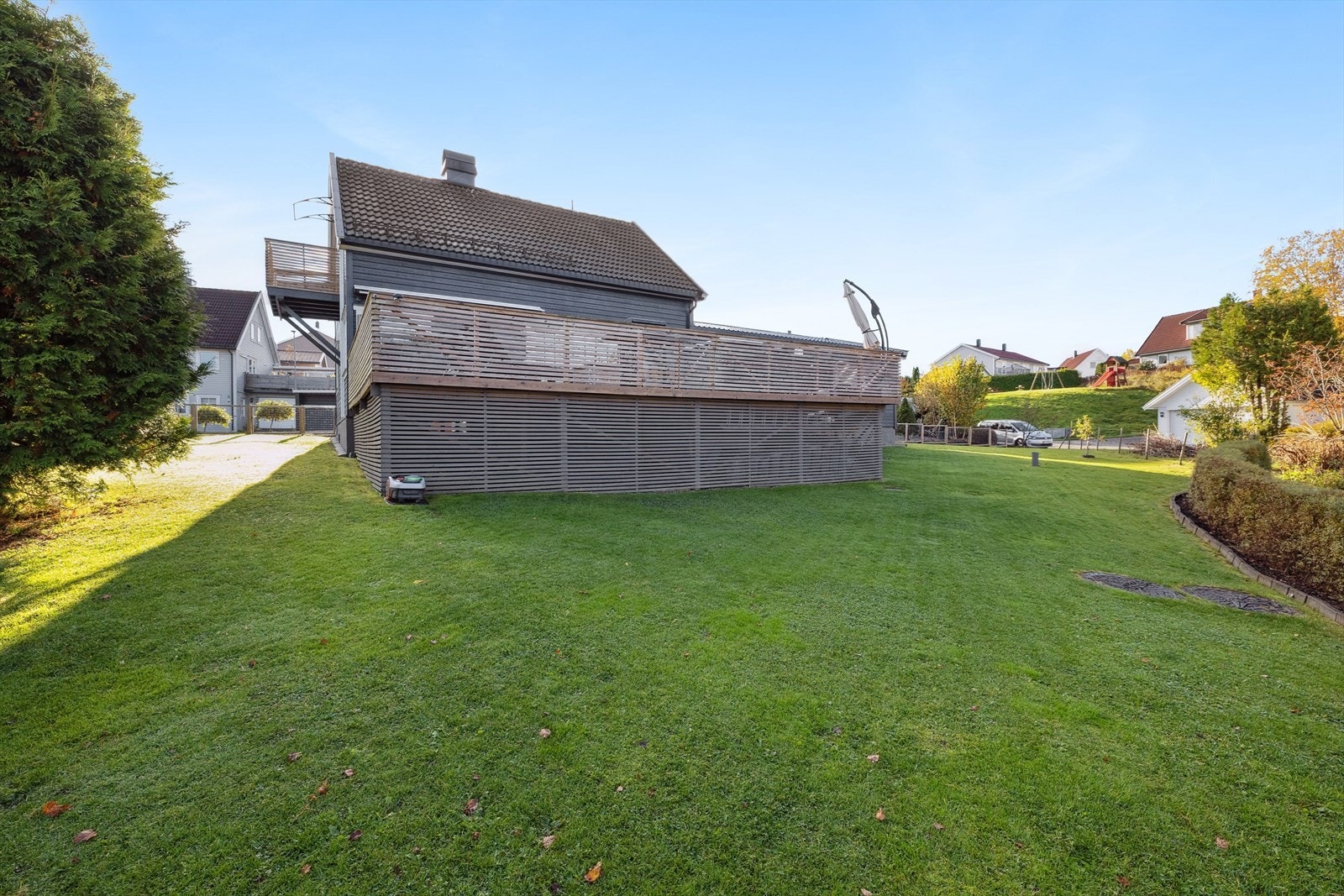 Hagen inviterer til både lek og avslapning. Galleribilde