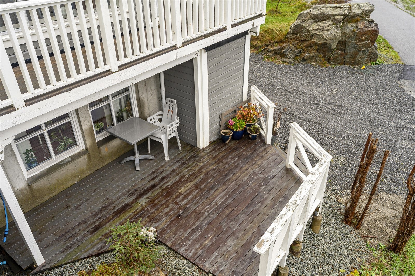 Terrasse på bakkeplan Galleribilde