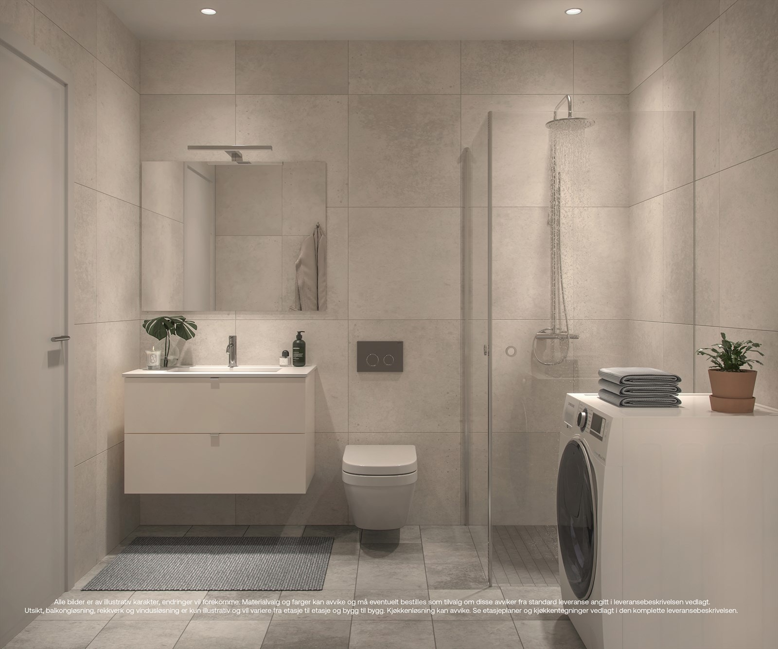 Flott flislagt baderom. HTH innredning med Tapwell blandebatteri og dusjgarnityr.jpg Galleribilde