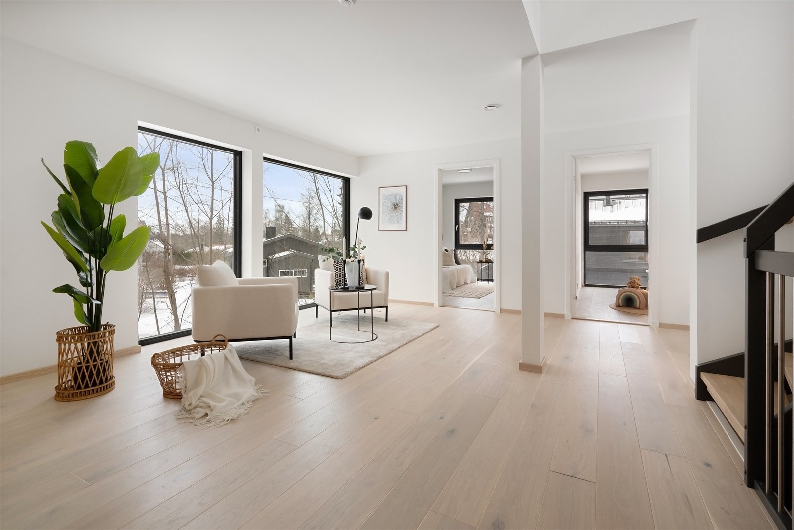 Stuen gir et ekstra spillerom i boligen med flere bruksområder Galleribilde