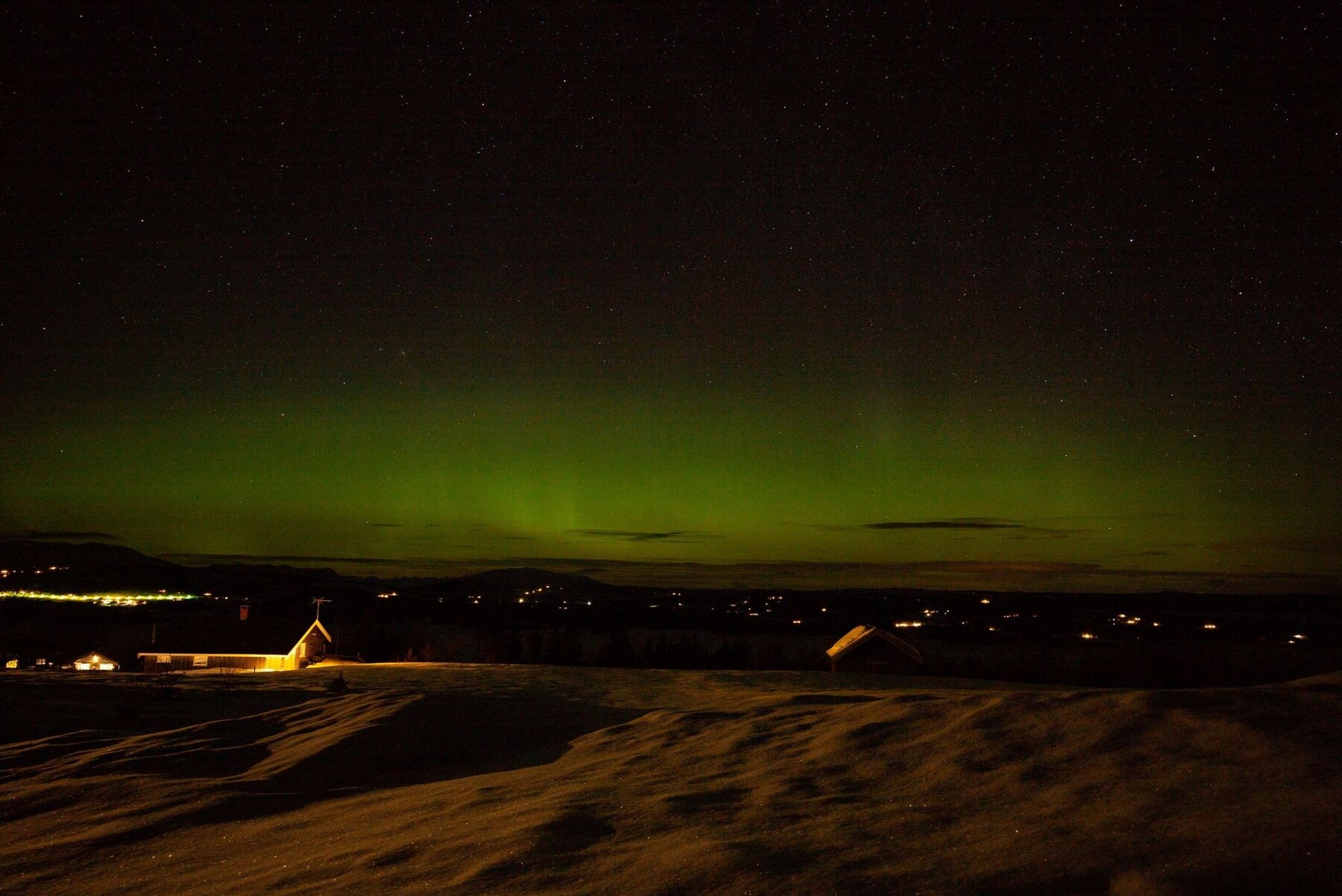 Nordlys over Golsfjellet. Galleribilde
