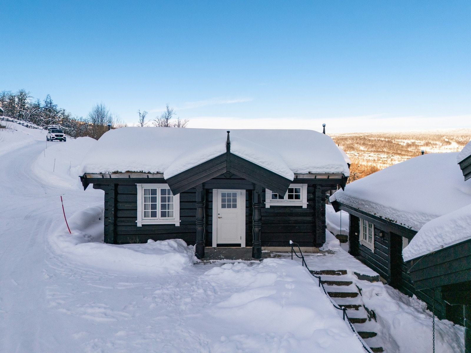 Eiendommen har også et koselig anneks, som har godkjent byggetillatelse, men foreløpig ikke ferdigattest Galleribilde