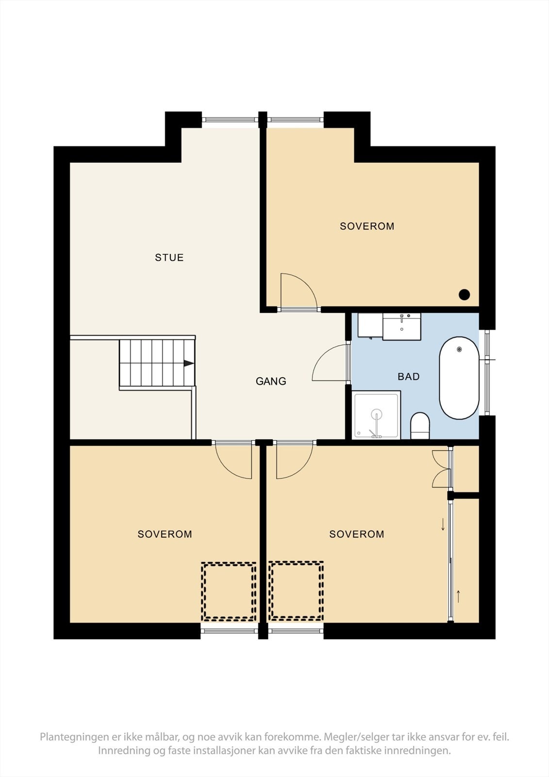 Plantegning 2. etasje Galleribilde