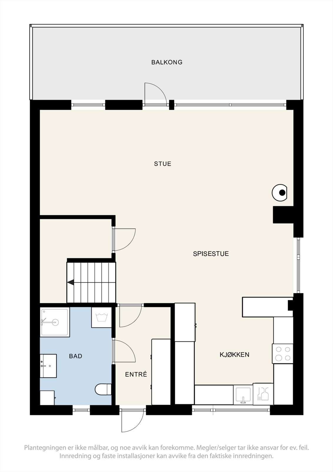 Plantegning 1. etasje Galleribilde