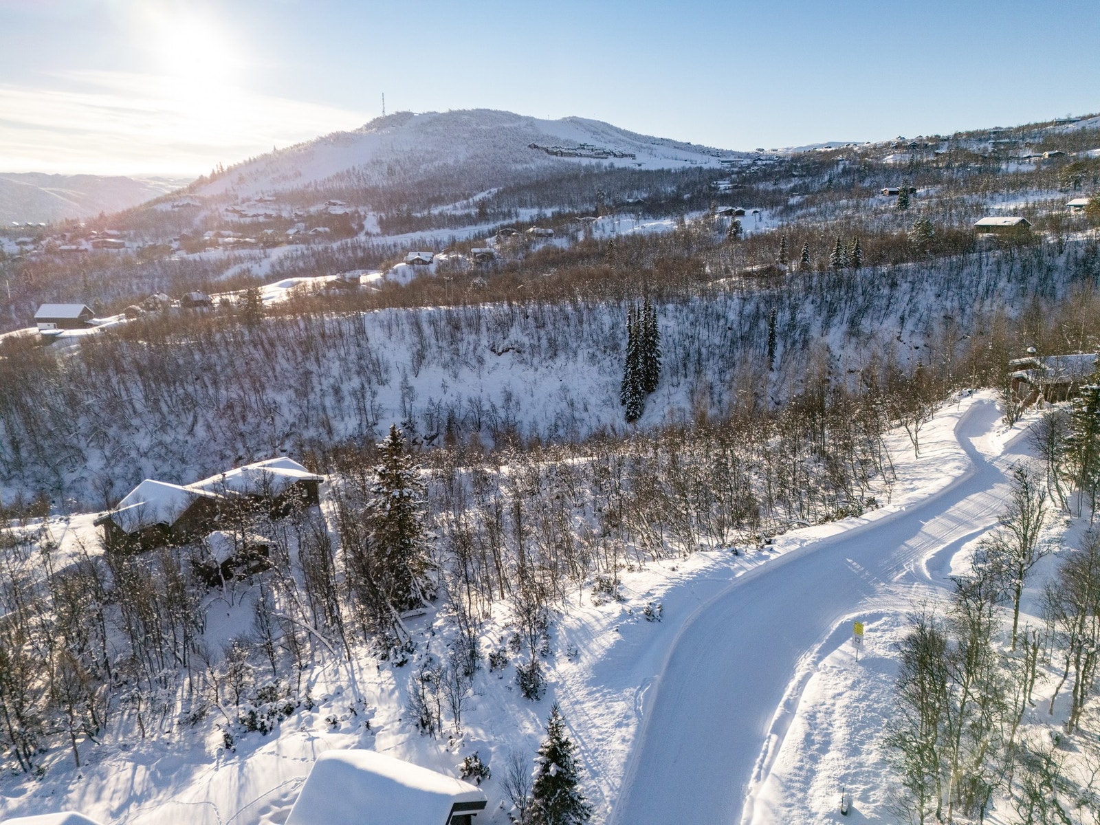 Beliggende midt i winter-wonderland på Geilo Galleribilde