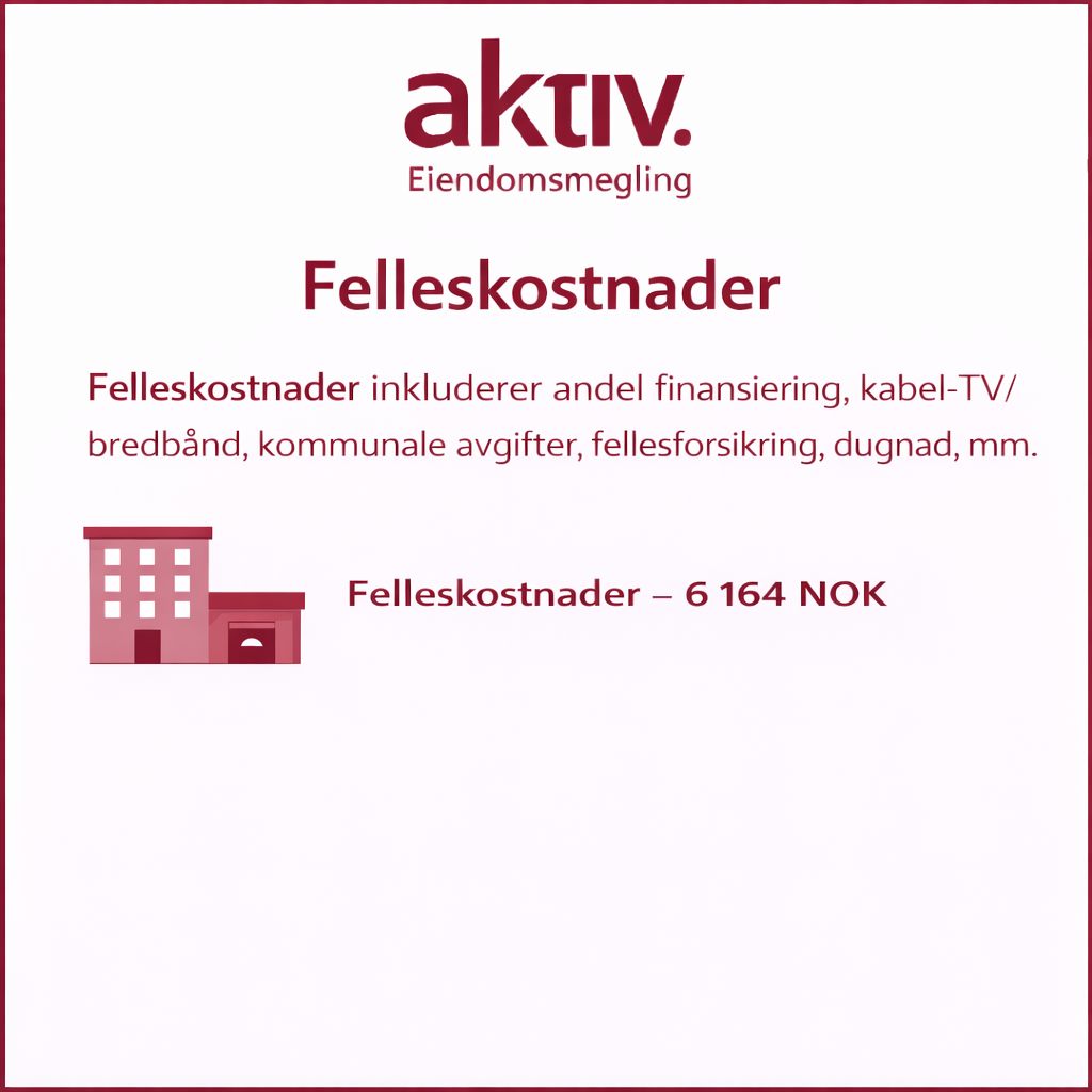 | Felleskostnader | Galleribilde